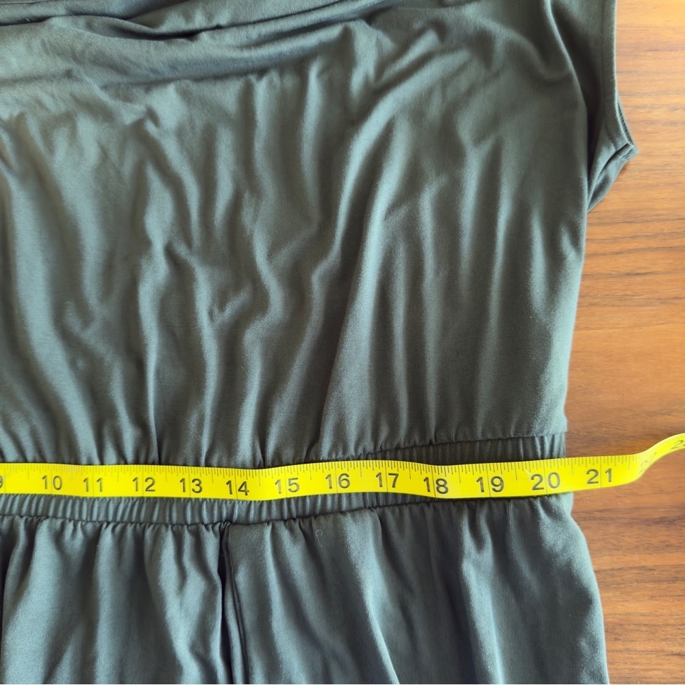 Universal Standard Olive Green Casual Dolman Sleeve Dress - Picture 10 of 11